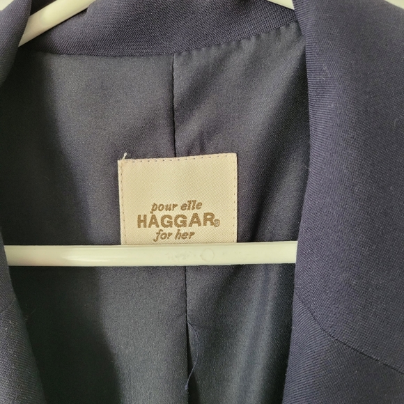 Haggar Navy blue 2 pce pant suit - Picture 7 of 16